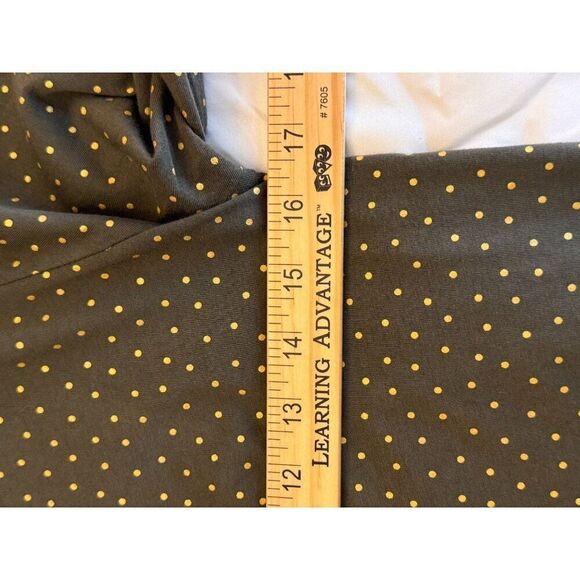 Boden Womens Long Sleeve Olive Green Polka Dot Top Size S EUC Stylish & Comfy - Picture 10 of 11